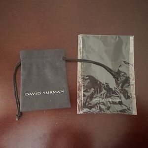 NWT David Yurman gift pouch and polish cloth